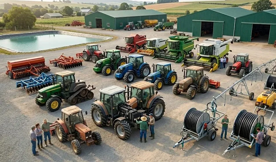 Modern farming machinery