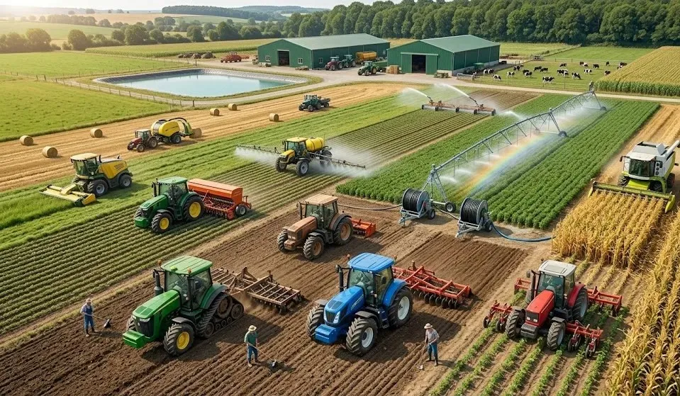 Farm tractors tools