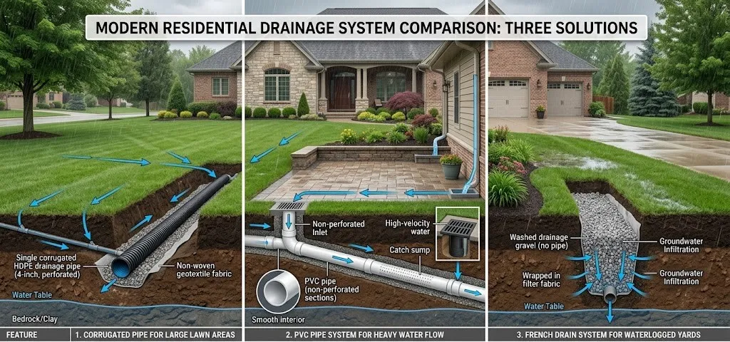 Drainage Comparison