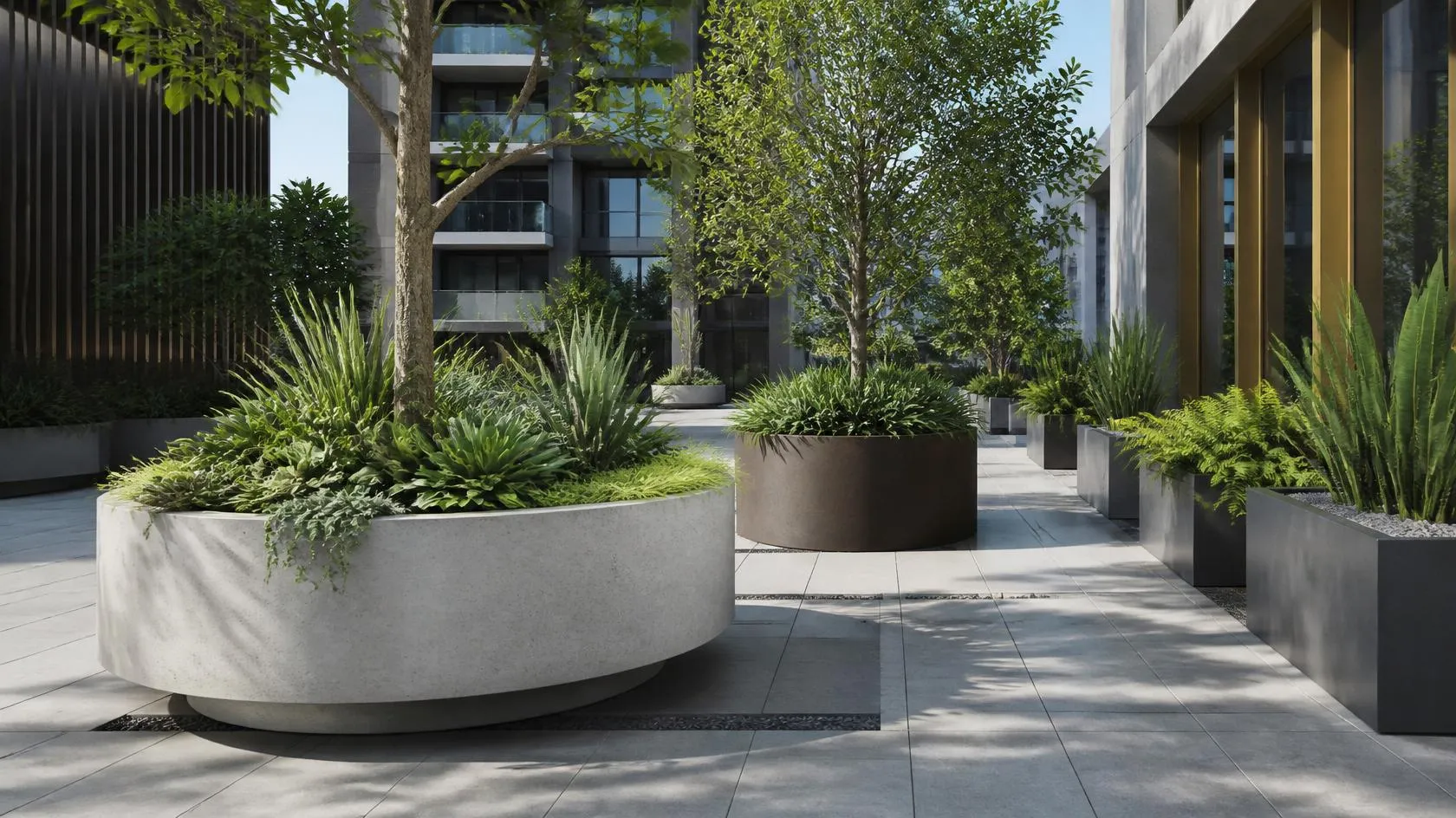 Large Architectural Planters