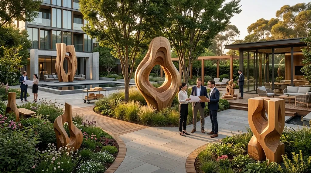 Wooden Garden Art