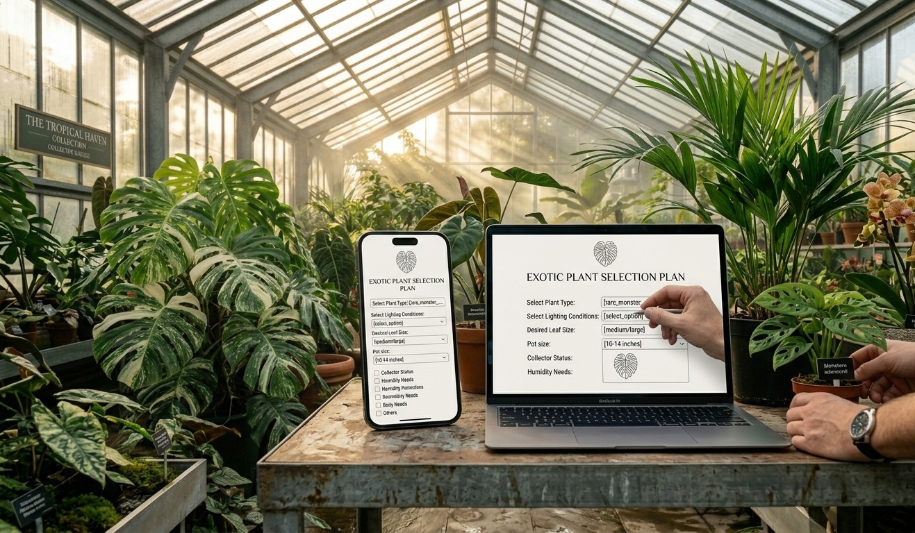 Suppliers are preparing tropical and exotic plants for gardens and landscaping projects.
