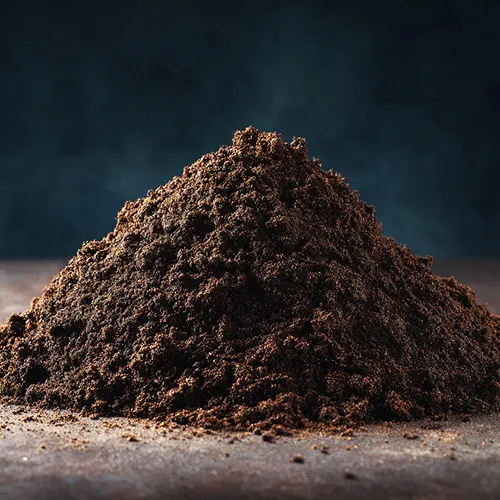 Bulk compost and organic matter are ready for garden and landscaping use